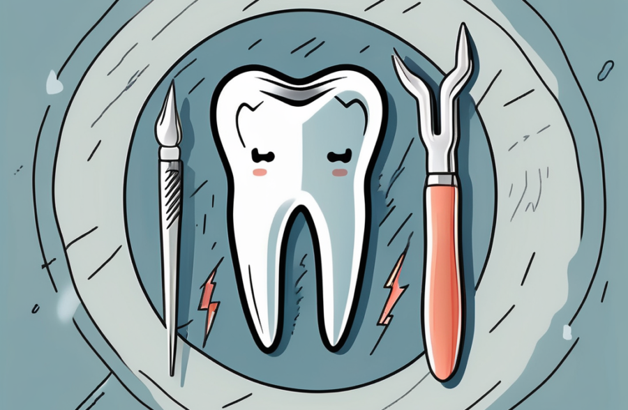 A wisdom tooth causing discomfort